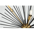 Living District Timber 8-Light Metal Pendant in Brass and Black