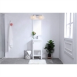 Living District Phineas 2-Light Metal Wall Sconce in Chrome and Clear Crystals