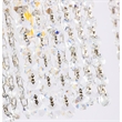 Living District Phineas 3-Light Metal Wall Sconce in Brass and Clear Crystals