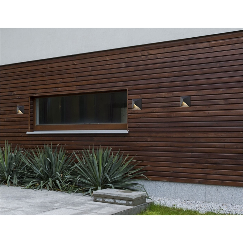 Living District Olympos Aluminum LED Light Outdoor LED Lamp in Black