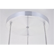 Living District Nora 3 Light Transitional Aluminum Pendant in Black