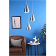 Living District Nora 3 Light Transitional Aluminum Pendant in Black