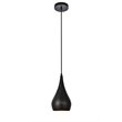 Living District Nora 1-Light Transitional Aluminum Pendant in Black