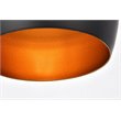 Living District Nora 1-Light Transitional Aluminum Pendant in Black