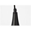 Living District Nora 1-Light Transitional Aluminum Pendant in Black