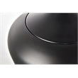 Living District Nora 1 Light Transitional Aluminum Pendant in Black