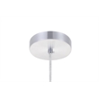 Living District Nora 1 Light Transitional Aluminum Pendant in Black