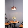Living District Nora 1 Light Transitional Aluminum Pendant in Black