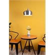 Living District Nora 1 Light Transitional Aluminum Pendant in Black