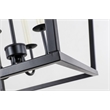 Living District Maddox 4-Light Metal Pendant in Black Finish