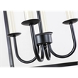 Living District Maddox 4-Light Metal Pendant in Black Finish