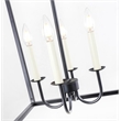 Living District Maddox 4-Light Metal Pendant in Black Finish