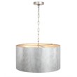 Living District Miro 3-Light Mid-Century Metal Pendant in Vintage Silver