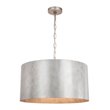 Living District Miro 3-Light Mid-Century Metal Pendant in Vintage Silver