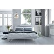 Living District Reflection 1-Light Transitional Glass Pendant in Chrome