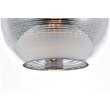 Living District Reflection 1-Light Transitional Glass Pendant in Chrome