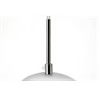 Living District Reflection 1-Light Transitional Glass Pendant in Chrome