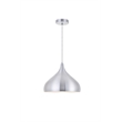 Living District Circa 1 Light Transitional Aluminum Pendant in Black Finish