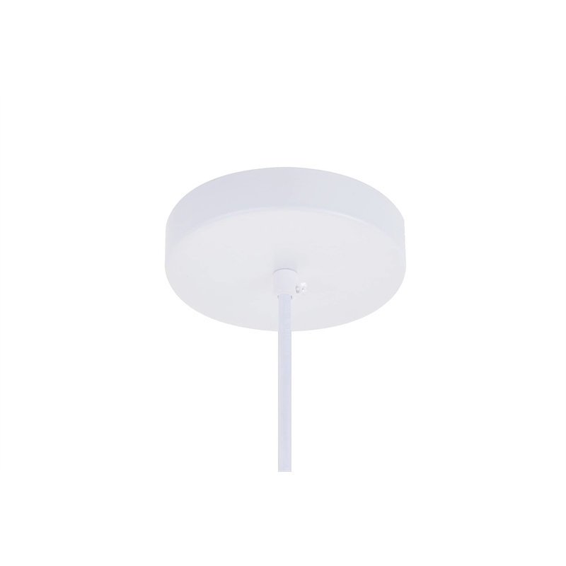 Living District Circa 1 Light Transitional Aluminum Pendant in Black Finish