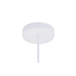 Living District Circa 1 Light Transitional Aluminum Pendant in Black Finish