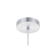 Living District Circa 1 Light Transitional Aluminum Pendant in Black Finish