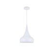 Living District Circa 1 Light Transitional Aluminum Pendant in Black