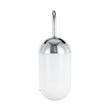 Living District Kace 1-Light Metal & Glass Wall Sconce in Chrome/Frosted White