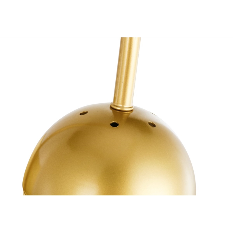 Living District Kace 1-Light Metal & Glass Wall Sconce in Brass/Clear