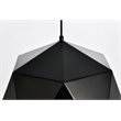 Living District Arden 1-Light Transitional Metal Pendant in Black and Gold