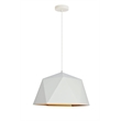 Living District Arden 1-Light Transitional Metal Pendant in White and Gold