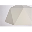 Living District Arden 1-Light Transitional Metal Pendant in White and Gold