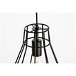 Living District Jago 1-Light Transitional Metal Pendant in Black