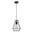 Living District Jago 1-Light Transitional Metal Pendant in Black