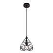 Living District Jago 1-Light Transitional Metal Pendant in Black Finish