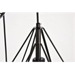 Living District Jago 3-Light Transitional Metal Pendant in Black