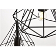Living District Jago 3-Light Transitional Metal Pendant in Black
