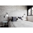 Living District Kace 1-Light Metal Wall Sconce in Black and Clear Glass