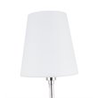 Living District Cason 1-Light Metal & Fabric Wall Sconce in Chrome/White