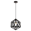 Living District Redmond 1-Light Transitional Metal Pendant in Black