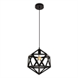 Living District Redmond 1-Light Transitional Metal Pendant in Black