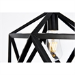 Living District Redmond 1-Light Transitional Metal Pendant in Black