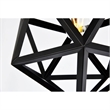 Living District Redmond 1-Light Transitional Metal Pendant in Black