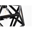 Living District Redmond 1-Light Transitional Metal Pendant in Black