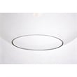 Living District Placido 1-Light Transitional Metal Pendant in Black & Clear