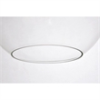 Living District Placido 1-Light Transitional Metal Pendant - Black & Clear