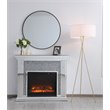 Living District Cason 1-Light Mid-Century Metal Floor Lamp in Brass and White