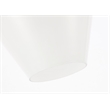 Living District Gene 1-Light Metal & Glass Flush Mount in Black/Frosted White