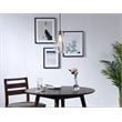 Living District Gene 1-Light Mid-Century Metal Pendant in Chrome and Clear