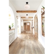 Living District Lyle 1-Light Glass & Metal Flush Mount in Black/Frosted White