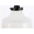 Living District Lyle 1-Light Glass & Metal Flush Mount in Black/Frosted White